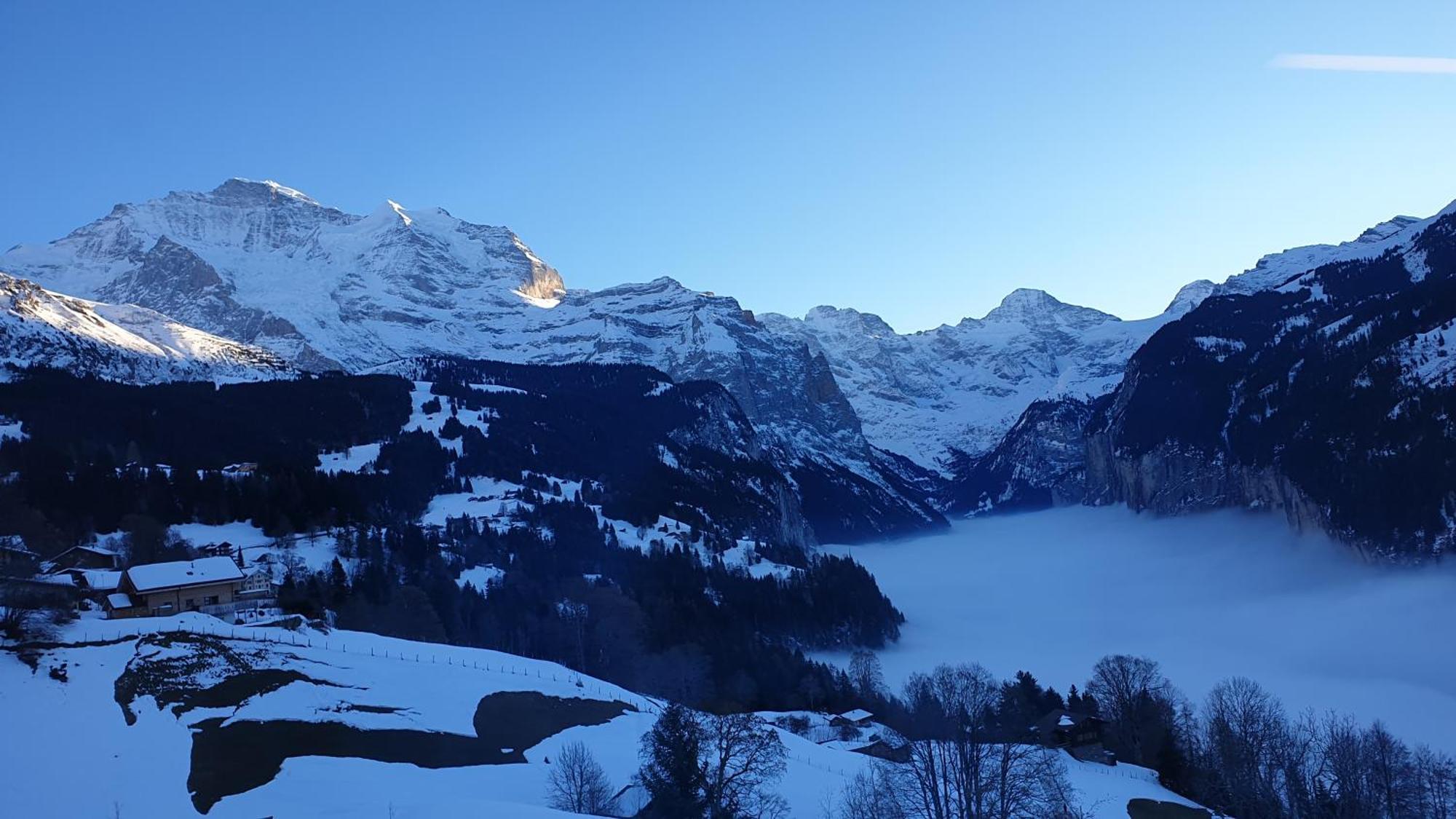 Hotel Schoenegg Wengen Exterior foto